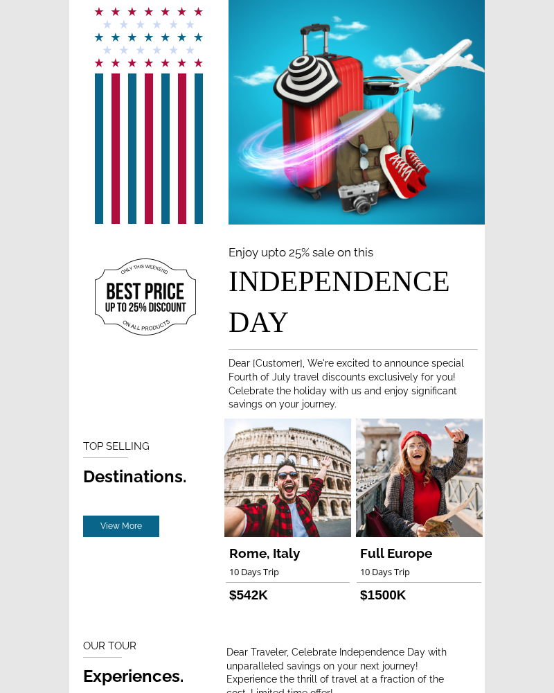4Th Of July Travel Discounts